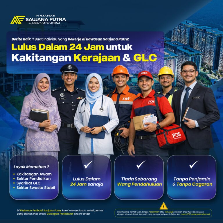 Pinjaman Peribadi Saujana Putra 2026: Strategi Lulus Dalam 24 Jam untuk Kakitangan Kerajaan & GLC (Tanpa Penjamin)